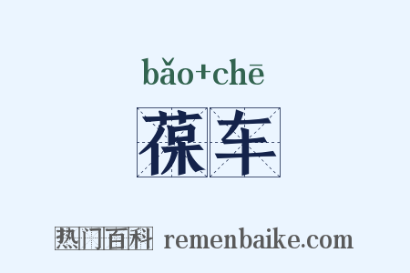 葆车是什么意思的图片